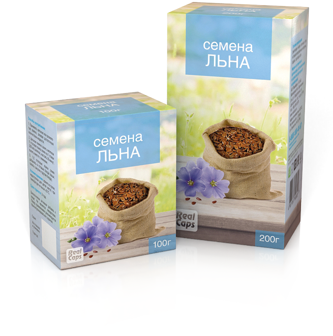 картинка Семена льна 200 г (Срок годности апрель 2026 г.) интернет магазина RealCaps