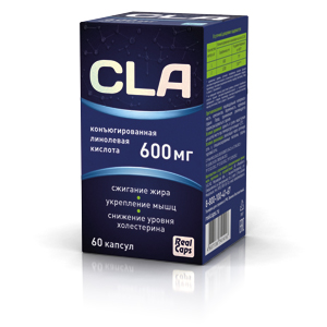 картинка Конъюгированная линолевая кислота (CLA) 600 мг №60 интернет магазина RealCaps